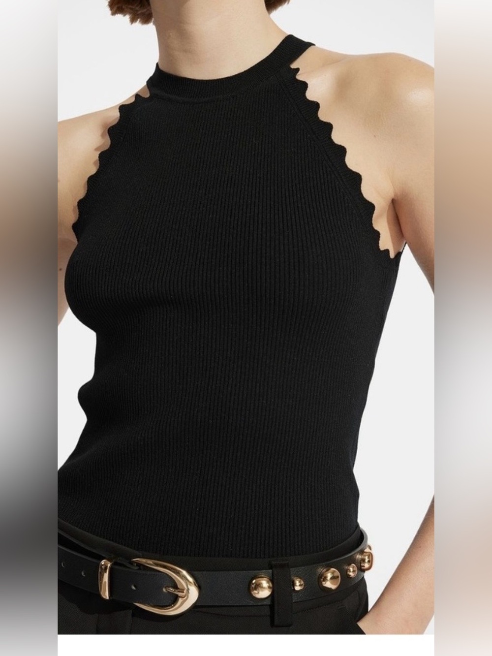Autumn Cashmere Black halter top